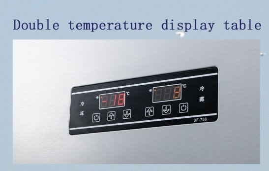 Modern Design 4 Door Commercial Freezer Precise Control Restaurant Refrigerator Freezer