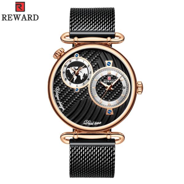 Chinese Two Movement Stainless Steel Caseback Watch , Mens Waterproof Watches