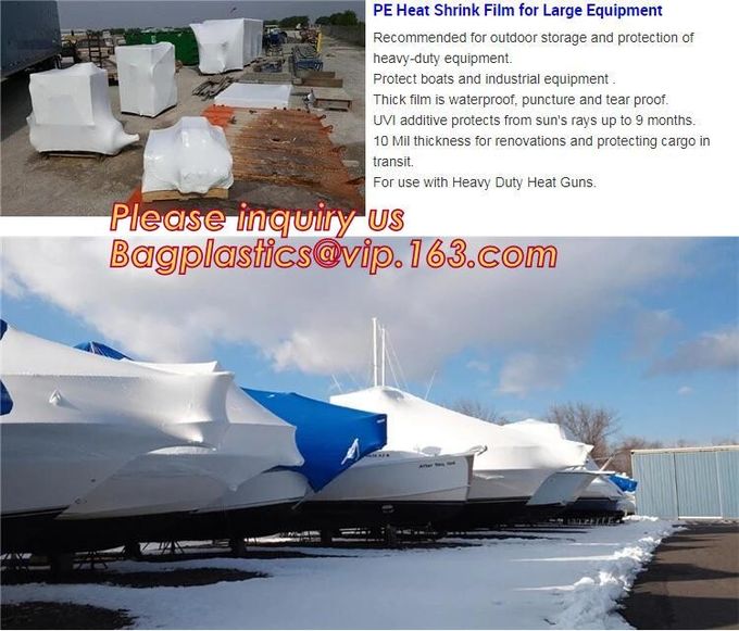 PE Shrink Film White 4m x 50m 210um,Automatic POF Film Heat Shrink Wrap,Food Grade POF shrinkable label Shrink Film pack 27