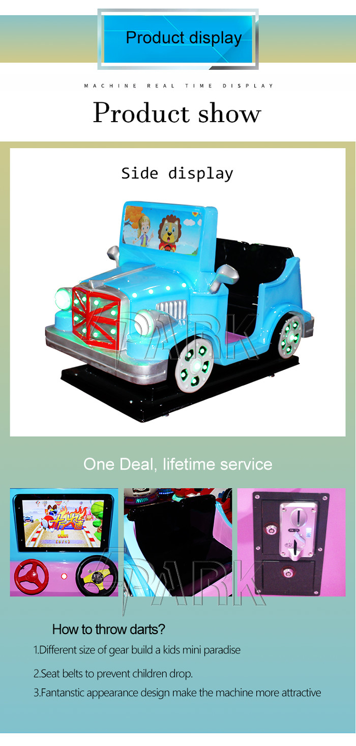 coin operated game high quality rocking shaking swing kiddie rides EPARK luxury children racing car video game machine