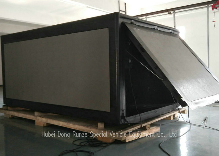 Outdoor LED Billboard Truck , LED Video Display Truck With Left / Right / 3 Sided