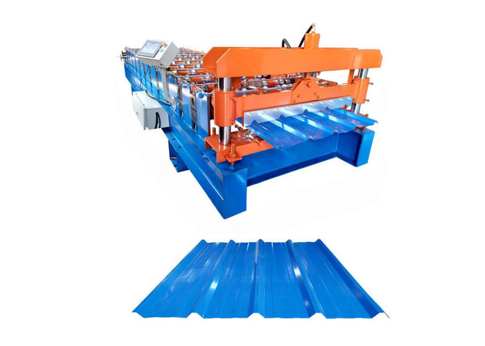 4 Kw Wall Panel Roll Forming Machine , Metal Roof Roll Forming Machine Weight 3 Tons