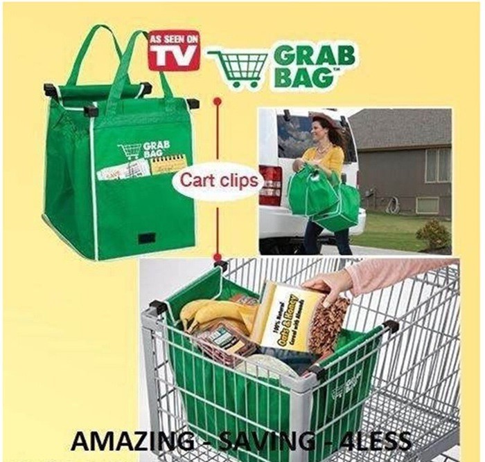 Foldable Reusable Shopping Bags For Supermarket Grocery Trolley Bag Cart Bag