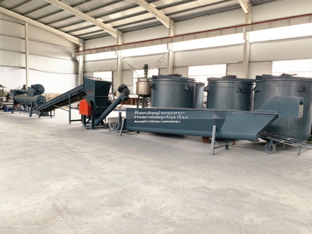 Automatic PET Bottle Washing Line Label Remover Recycling Machines