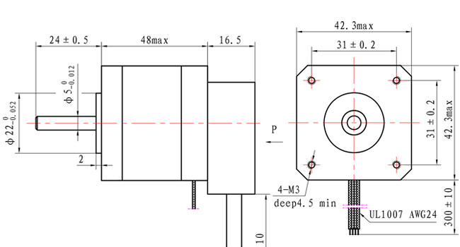 NEMA 17 Closed Loop Stepper Motor With Encoder 42x42x48mm 1.2A For Robot Accessories