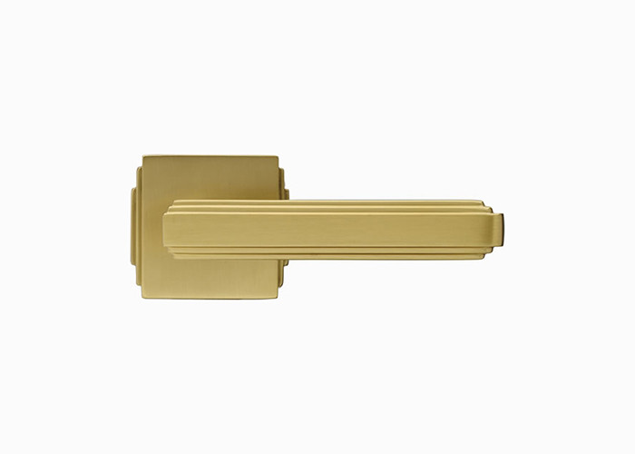 Wear Resistant Brass Door Handles 137mm 72mm Modern French Door Handles