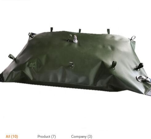 Durable 3m3 Fuel Storage Tanks Folded TPU Coated Inflatable Fuel Tank High Strength Material