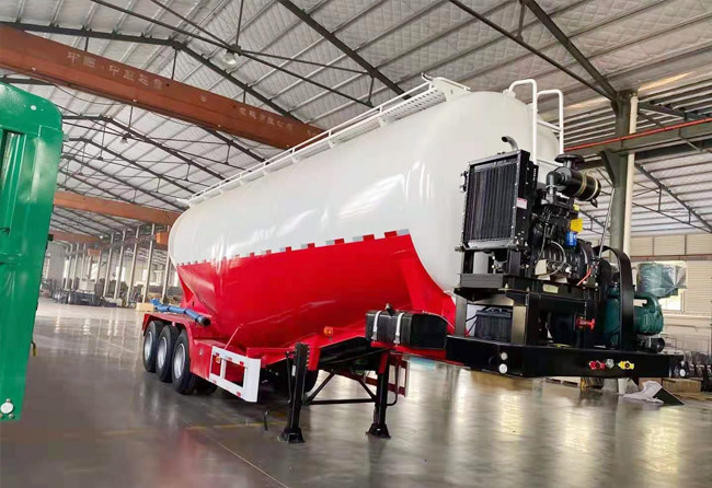Customized 60m3 3Axles Dry Bulk Cement Powder Tanker Pneumatic Trailer