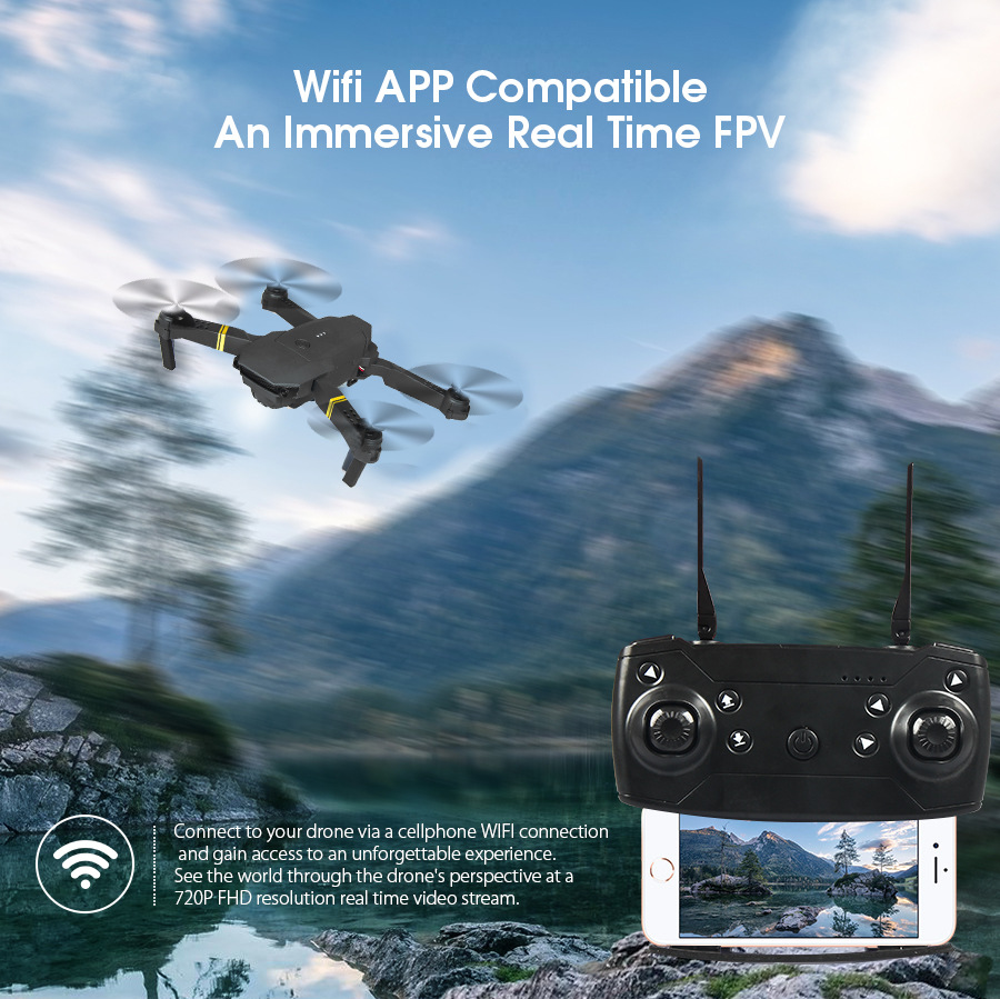 EACHINE E58 720P HD 3D Flip 120° FPV Quadcopter Drone