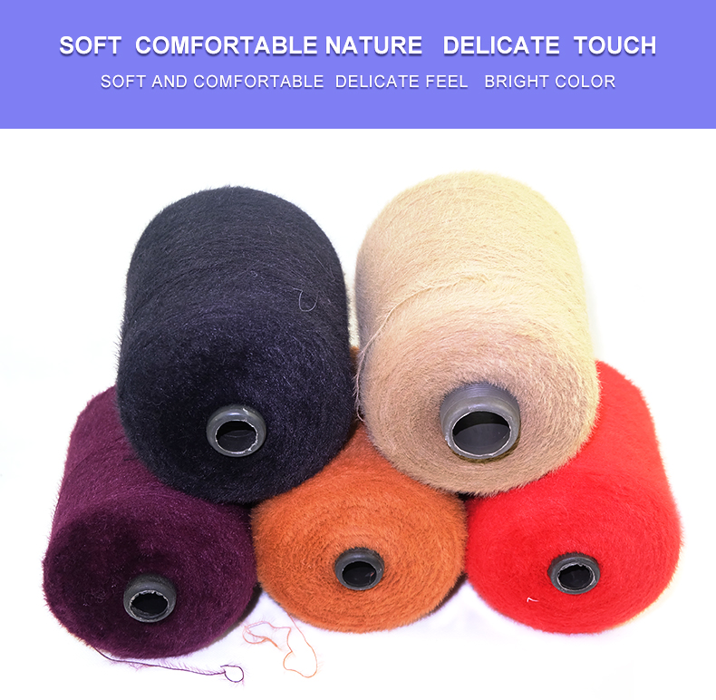 Soft Chunky Fluffy Yarn 1.3CM 2CM Nylon Feather Hand Knitting Yarn