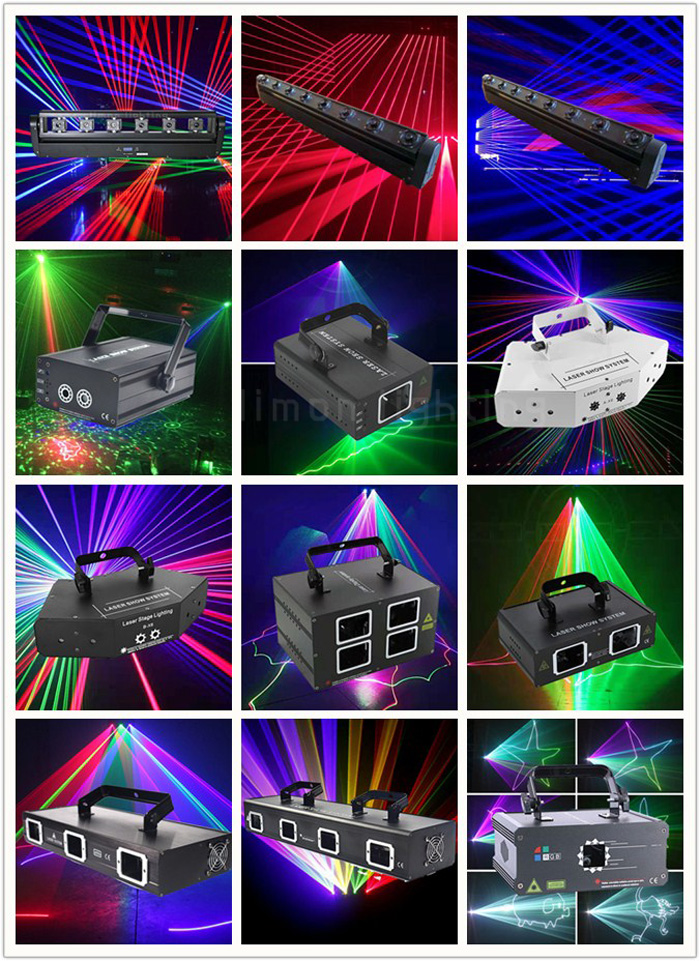 2W/3W RGB Full Color Animation Stage KTV Disco Promotion Laser Lights