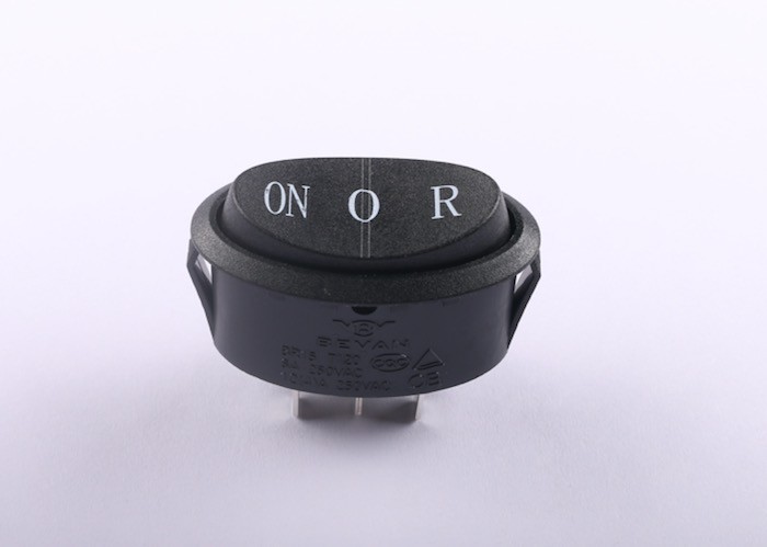 PA66 PC Material On Off On Rocker Switch 12v Kcd1-311 With Oval Shaped