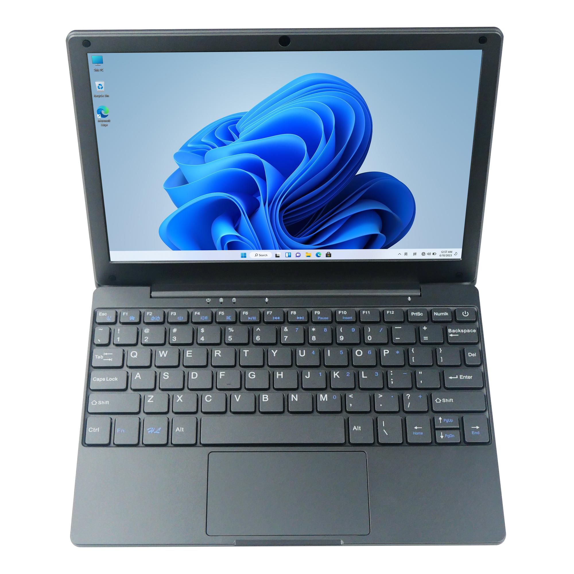 EU/US/UK Plugs Type 10.1 Inch Portable Mini Laptop with Intel Celeron N4020 CPU 8GB RAM 128GB SSD Win11 1TB HDD Metal Body