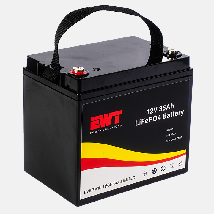 Car 12V LiFePO4 LFP Lithium Battery Pack 12.8V 35Ah Lithium Iron Phosphate Battery for RV EV Systems