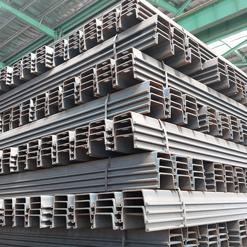 Q235 Q275 Q345 U Type Sheet Pile Type 2 400x100x10.5mm For Construction