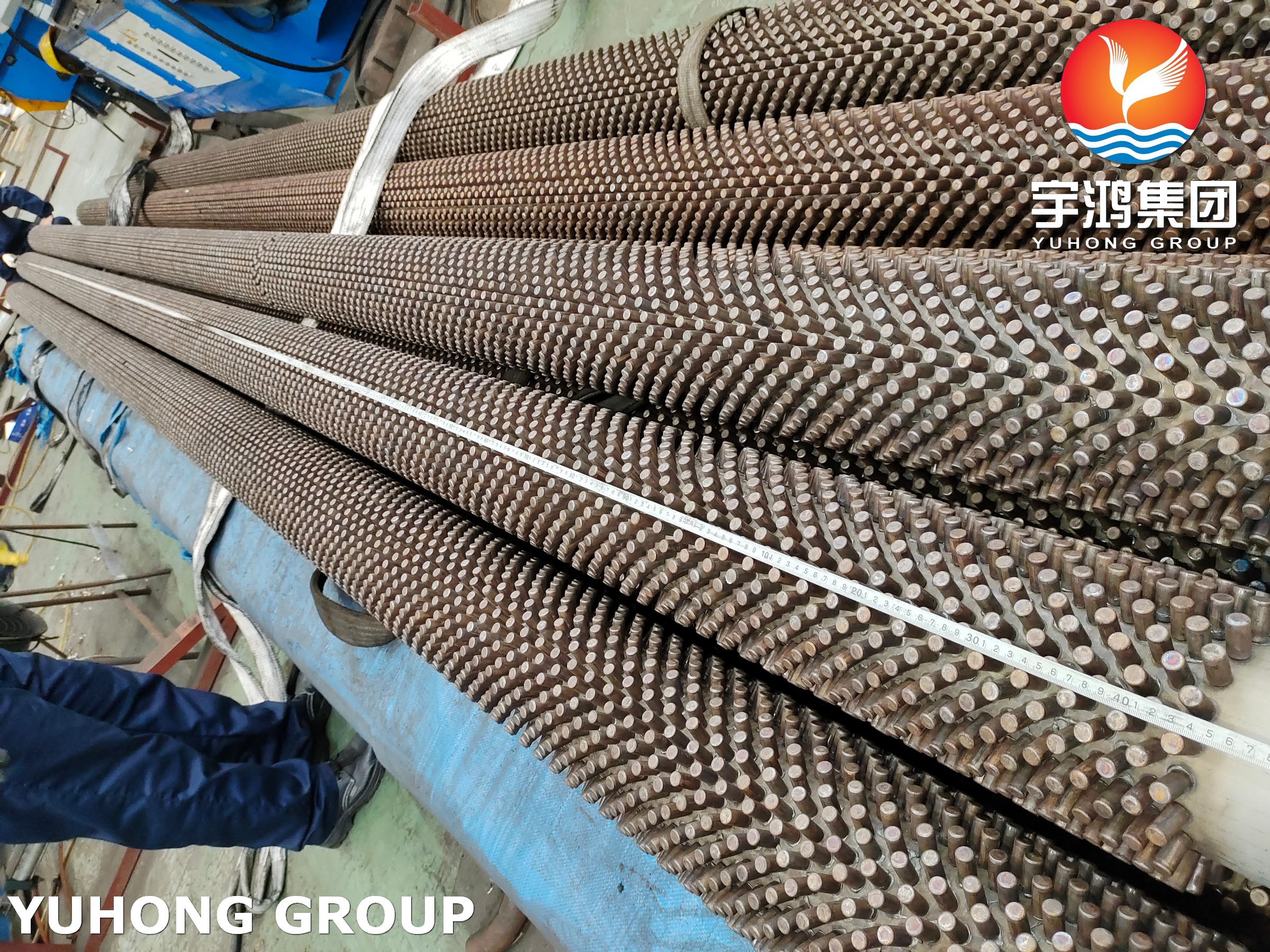 ASTM A312 TP304 Stainless Steel Studded Tube for Furnances Evaporators