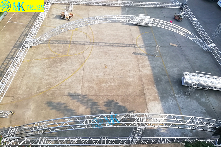 Fashionable Aluminum 6082-T6 Flat Circle Roof Truss System for Event Setup and Design