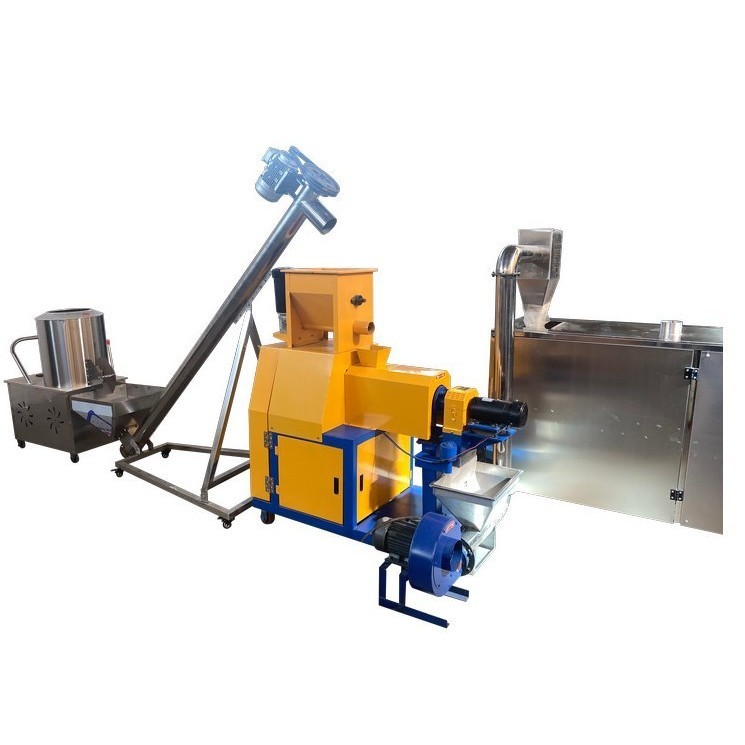 Mini Floating Fish Feed Pellet Extruder Machine 40 - 50kg/H