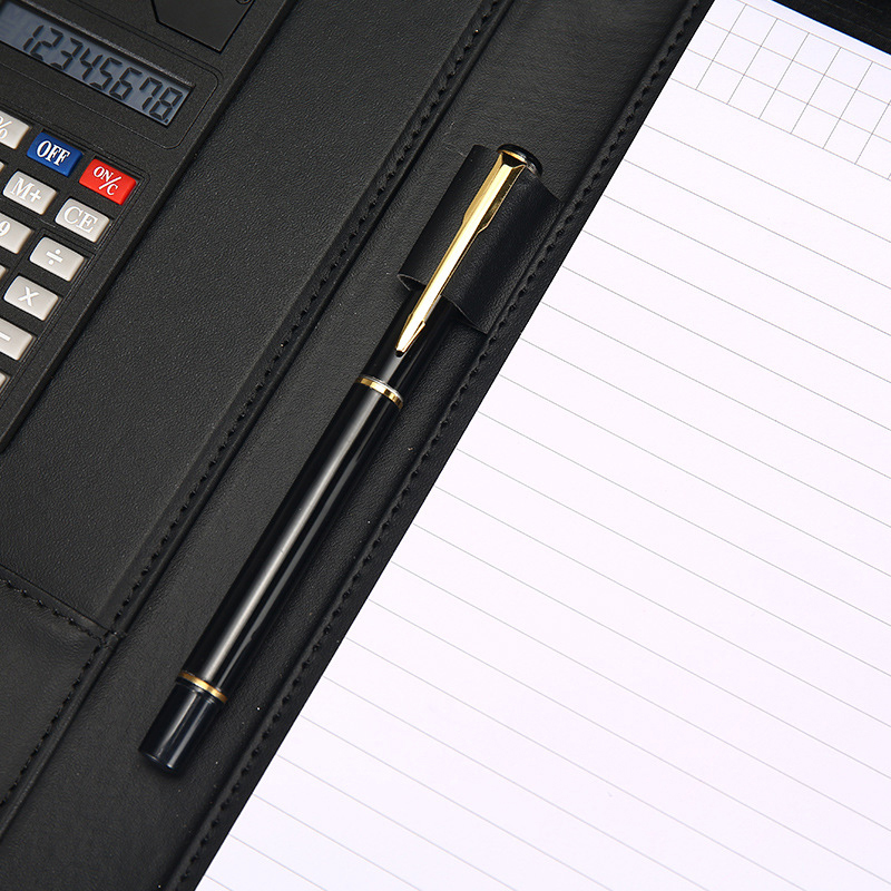 Business Gift A4 Leather Document Folder File Organizer Portfolio Stationery Notebook