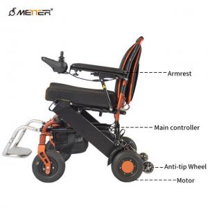 Buy cheap Rigid PU Tyre Folding Motorized Wheelchair 6km/H Electric product