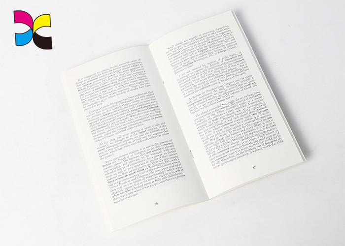 Black Image Bound Book Printing Services , Saddle Binding Individual Book Printing