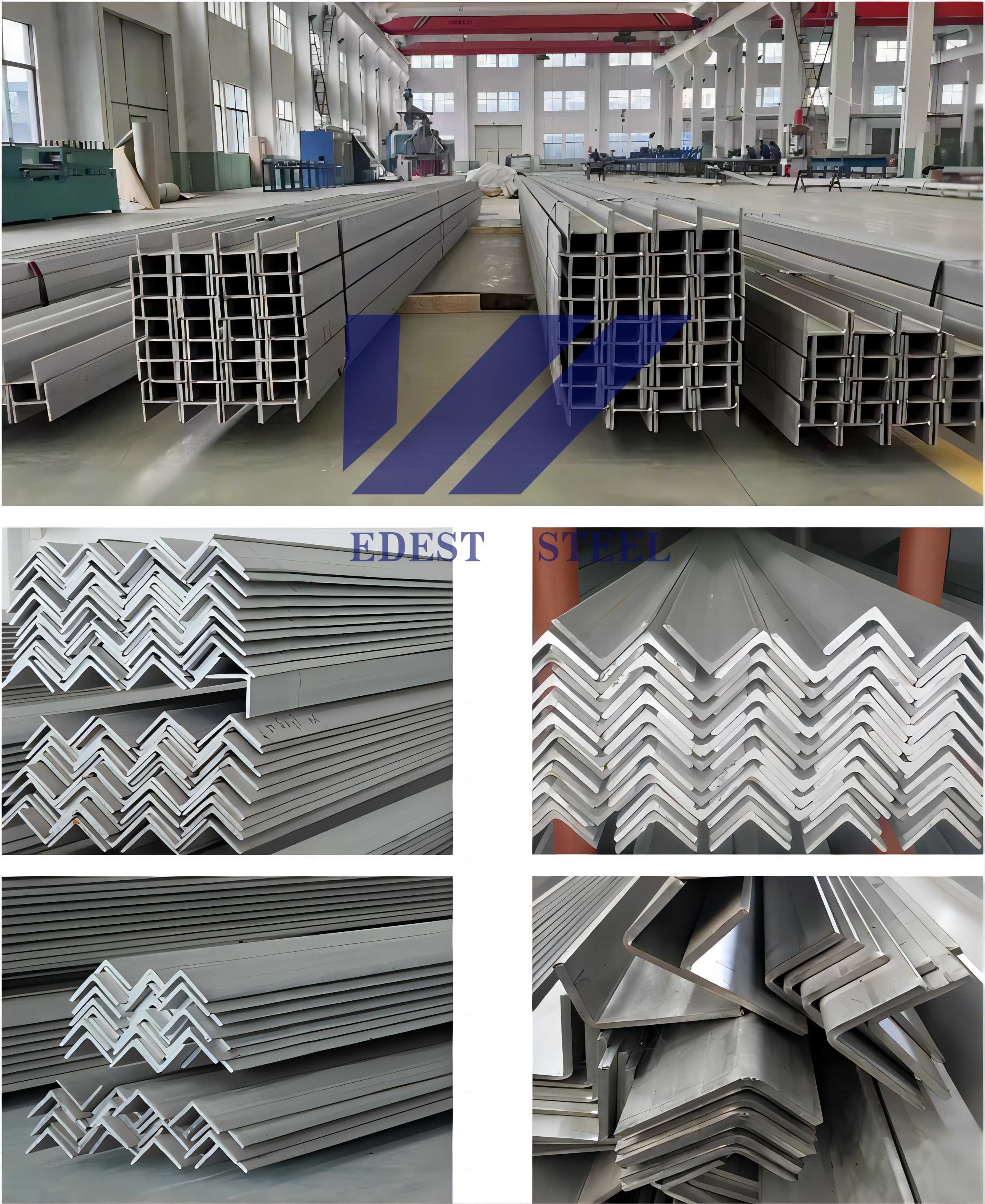 Grade 201 304 304L 316 316L 310 310S Stainless Steel Angle Bar For Construction Industry