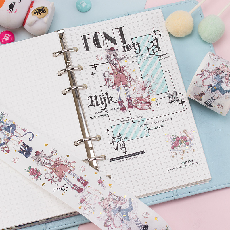 Foil Masking Washi Tape For Beautified Scrapbook