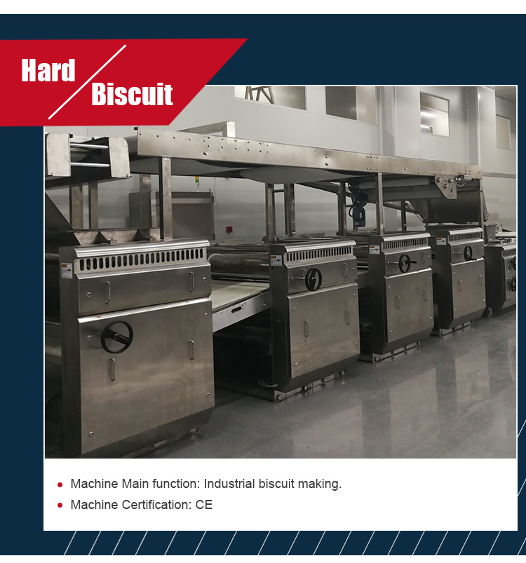 Industrial Complete Cookies / Hard Biscuit Production Line Automatic