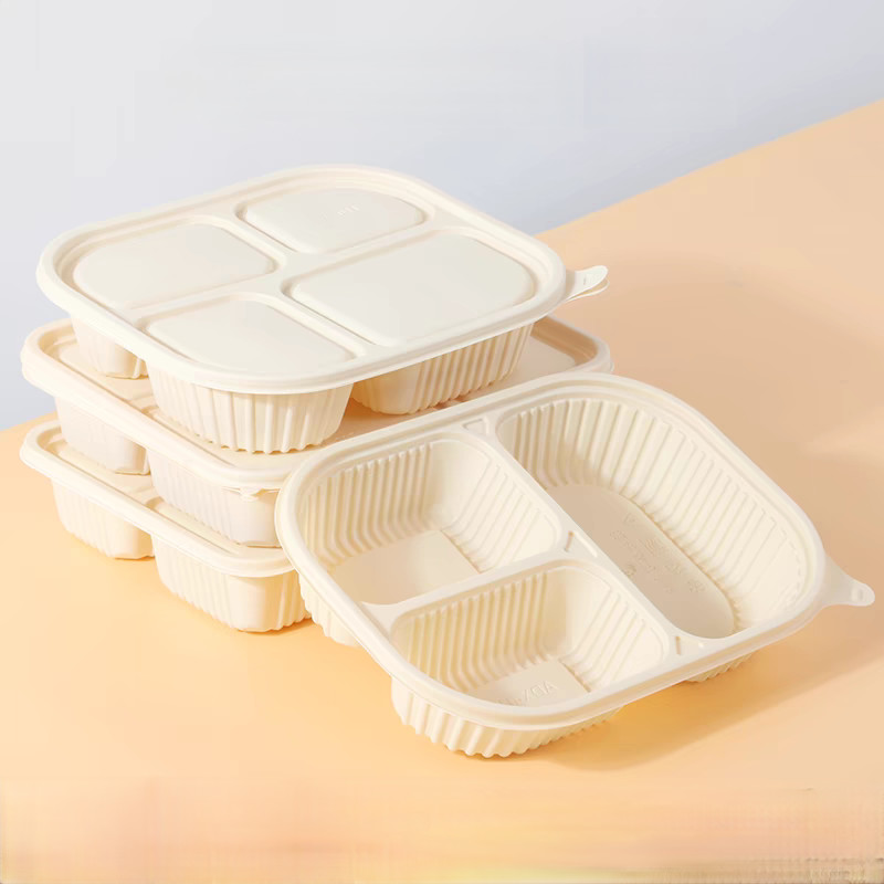 700ML Custom Biodegradable Container Corn Starch Sustainable Bowls And Plates