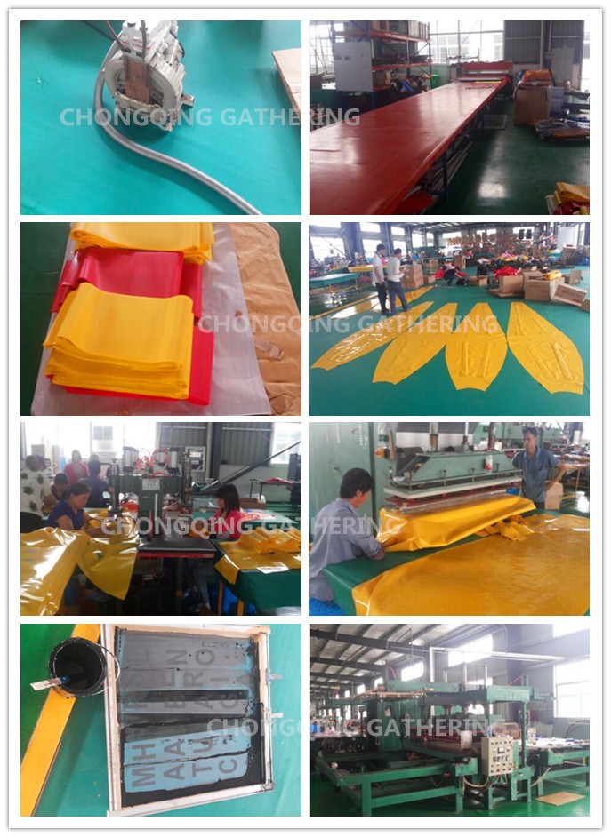 High strengh 35 tons load test water bag for crane