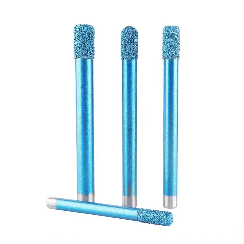 Brazed diamond tools end mill and ball nose router bit for stone caving