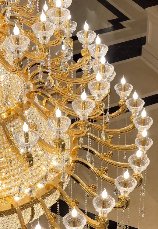 ODM OEM Modern Large Entryway Chandelier Unique Chandeliers For Foyer