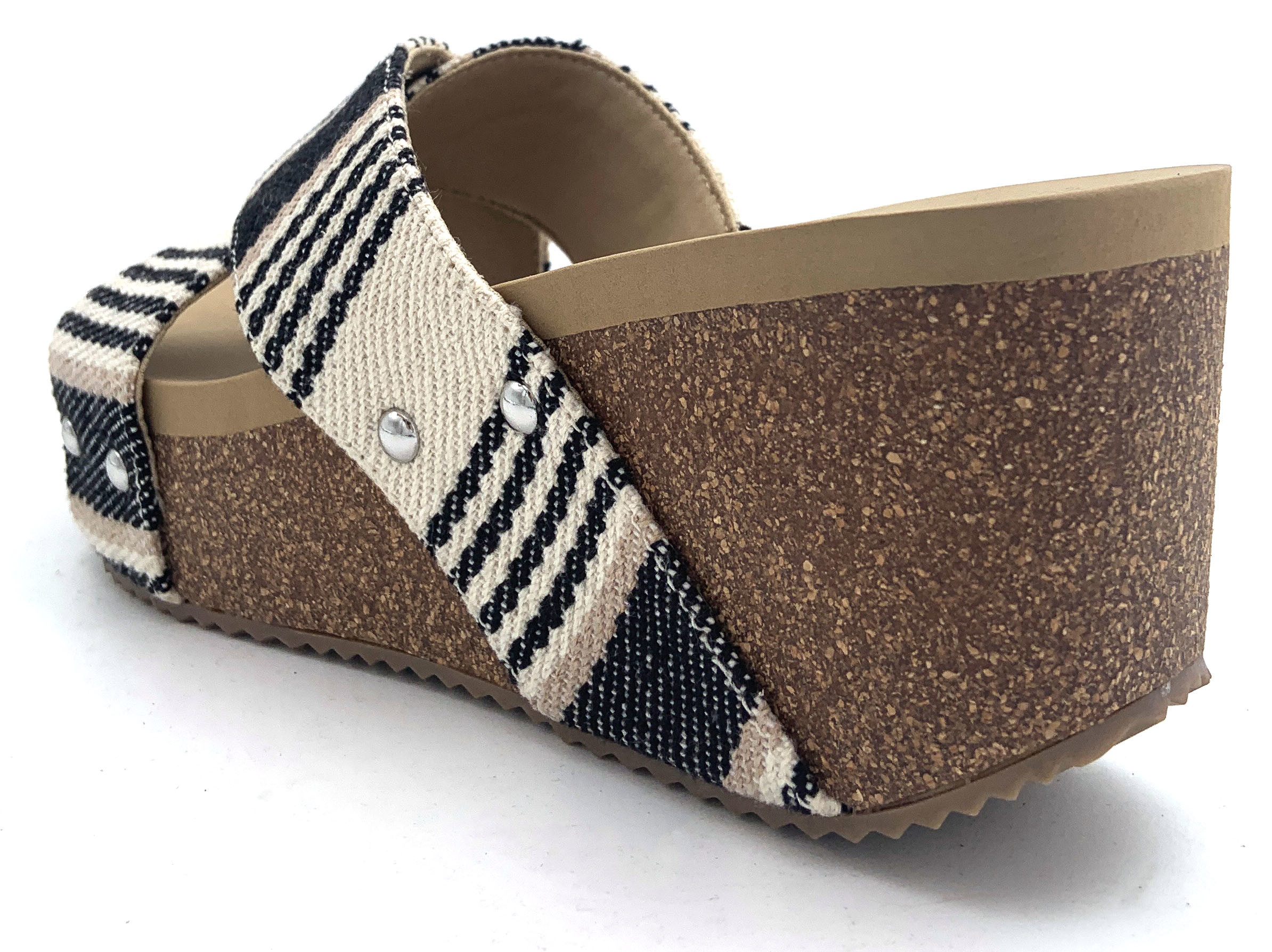 Medium Width Womens Mule Heels Stylish Solid Pattern For Business