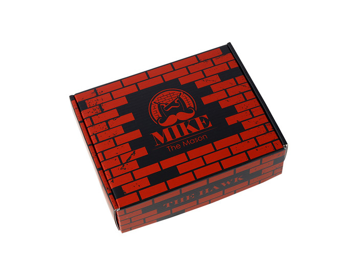 Matt Laminated Custom Made Boxes With Logo Colored Inside Corrugated Paper