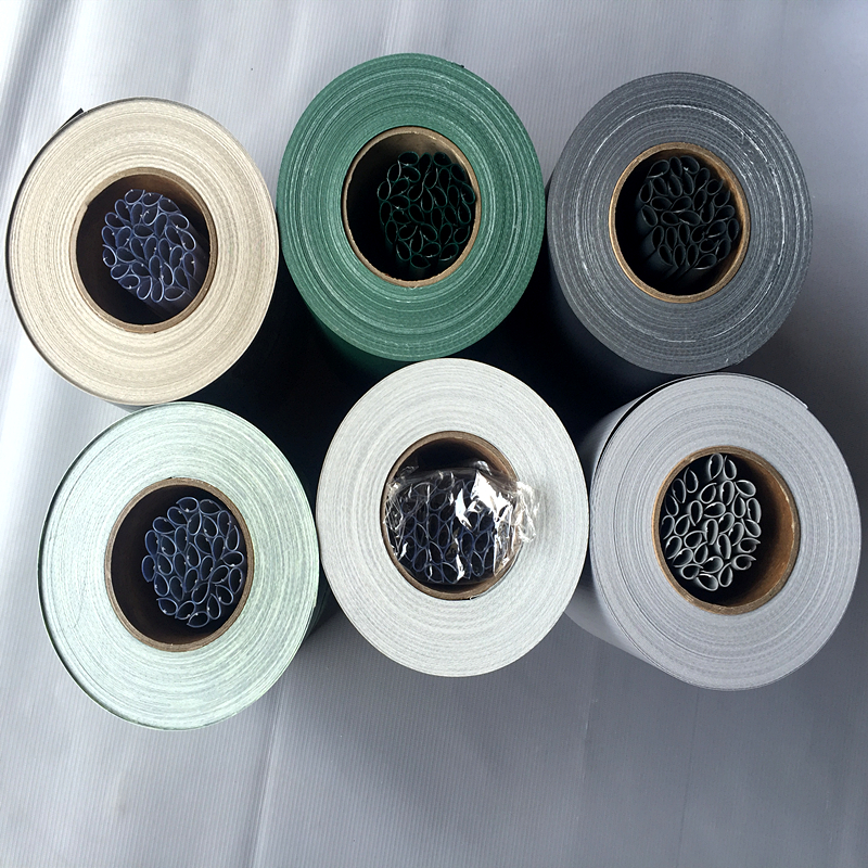 Decorative Vinyl Fence Tape Stone Pattern Imprint PVC Fence Screen Strip