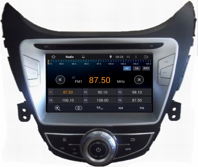 Ouchuangbo Car GPS Navigation DVD Multimedia Kit for Hyundai Elantra 2014 Android 4.4 3G Wifi Bluetooth iPod OCB-8058D