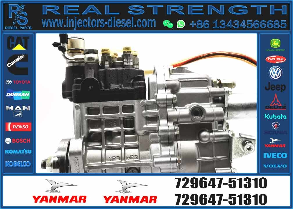 Diesel Fuel Injector Pump 4D88E X4 PC55 For Excavator Engine Fuel Injector Pump Assy 729647-51310