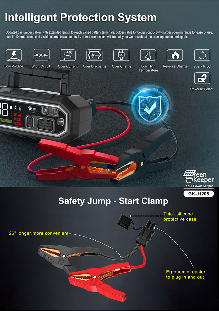 High Power Car Battery Booster Power Bank / Battery Jump Starter Total Output 65W