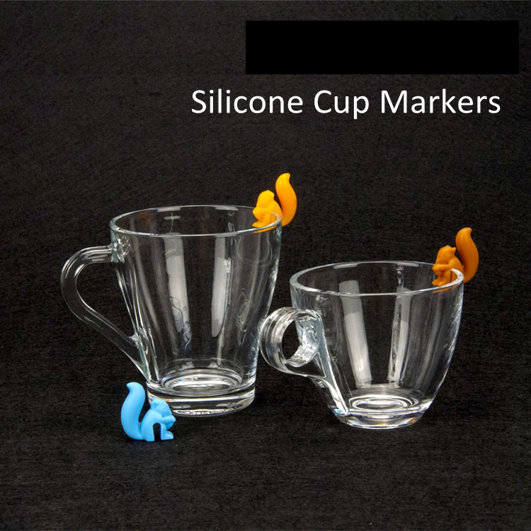 2018 hot sale cup decoration accessories winecharm silicone tea bag holder snail shape Identifiers wine glass cup markers charms