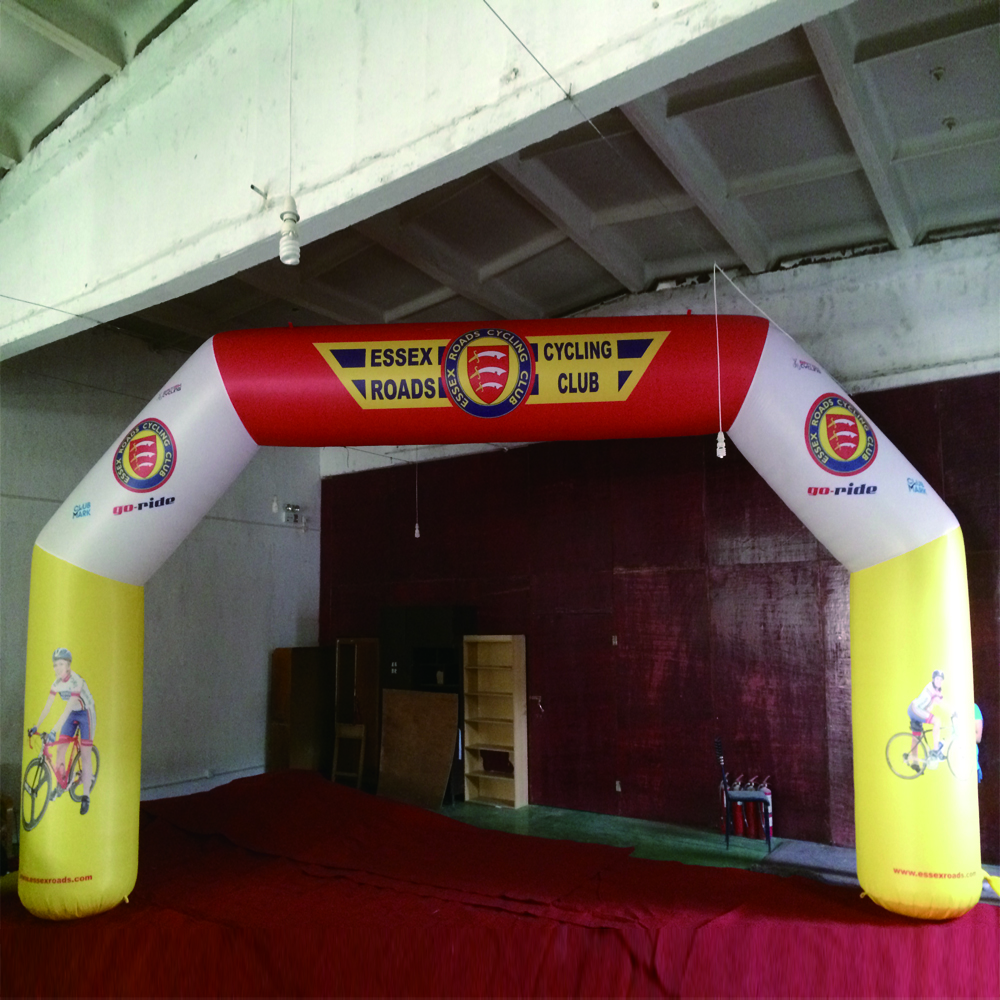 Custom Printing Logo Giant Outdoor Inflatable Sports Arch Race Arch for Competition Amusement