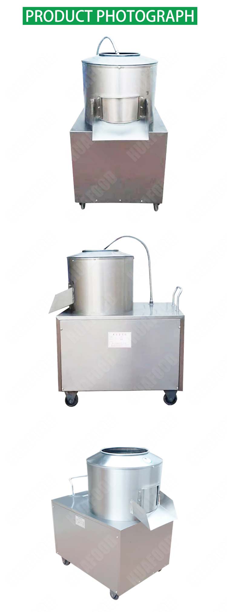 Industrial Electric Potato Processing Machine Roller Peeling Cleaning Machine