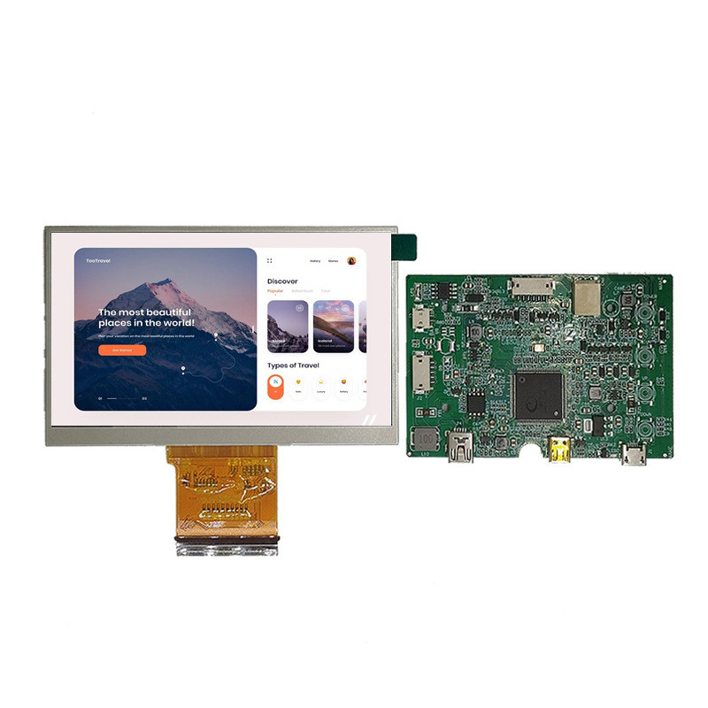 4.3 Inch Tft Lcd Display Module With Hdmi Board , 1920x1080, 1000nits, Lvds Interface