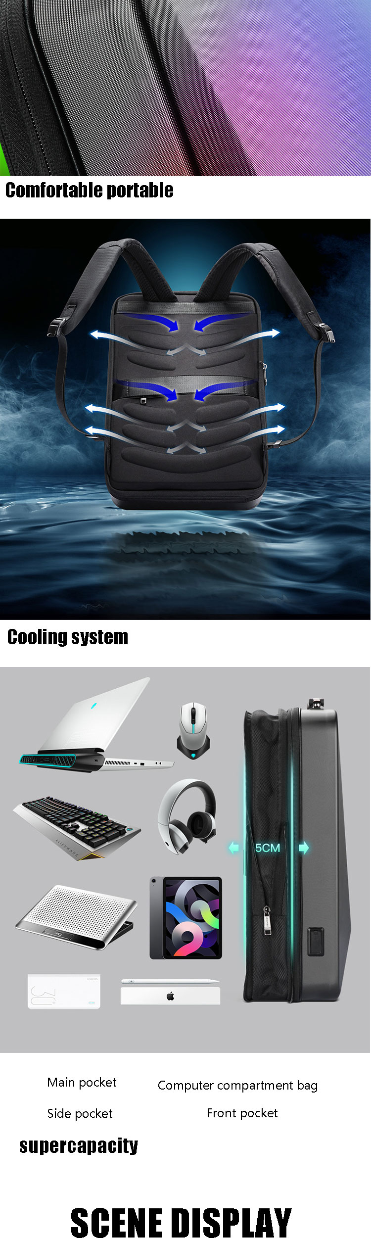 Men Waterproof Smart Travel Backpack Usb Charging Mochila Inteligente Anti Theft