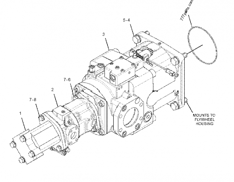 零件图 1709918 PUMP GROUP-PISTON - TQerpillar 备件| Allbiz  777parts.com