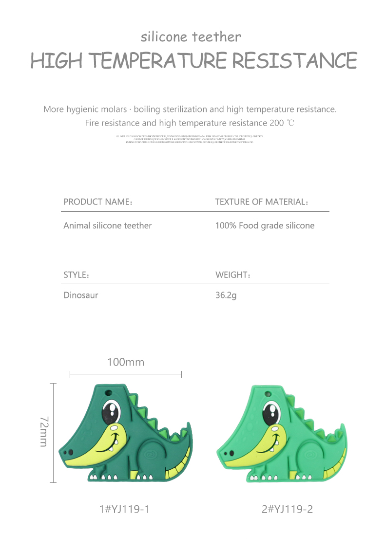 Food Grade Silicone Baby Toy Teether Cartoon Pattern For Soothing Teething