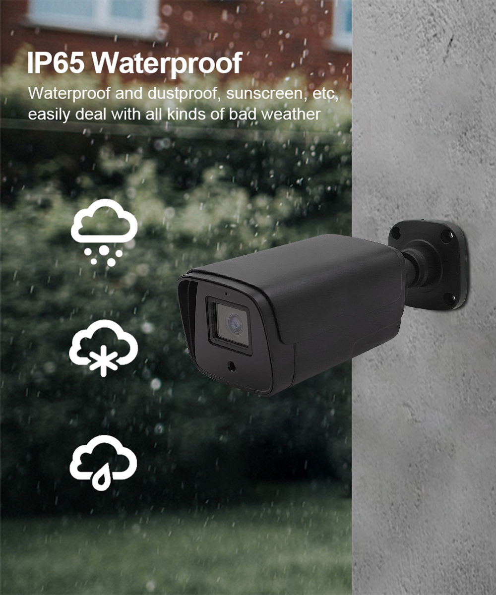 Customized 8 Channels Outdoor Face Detection H.265 4K 8MP Wired POE IP Network Security Home CCTV Camera System