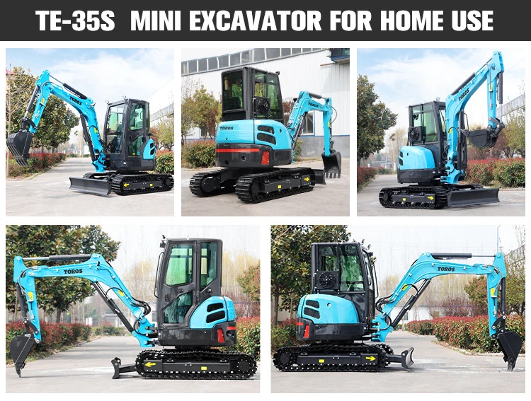 Toros 3.5 Ton Mini Excavator With Kubota Engine Micro Digger Mult Functions bagger