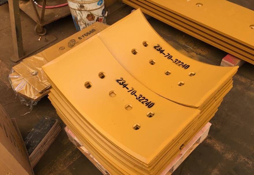 Wheel Loader Grade Blade 6Y5540 , Double Beveled Cutting Edges