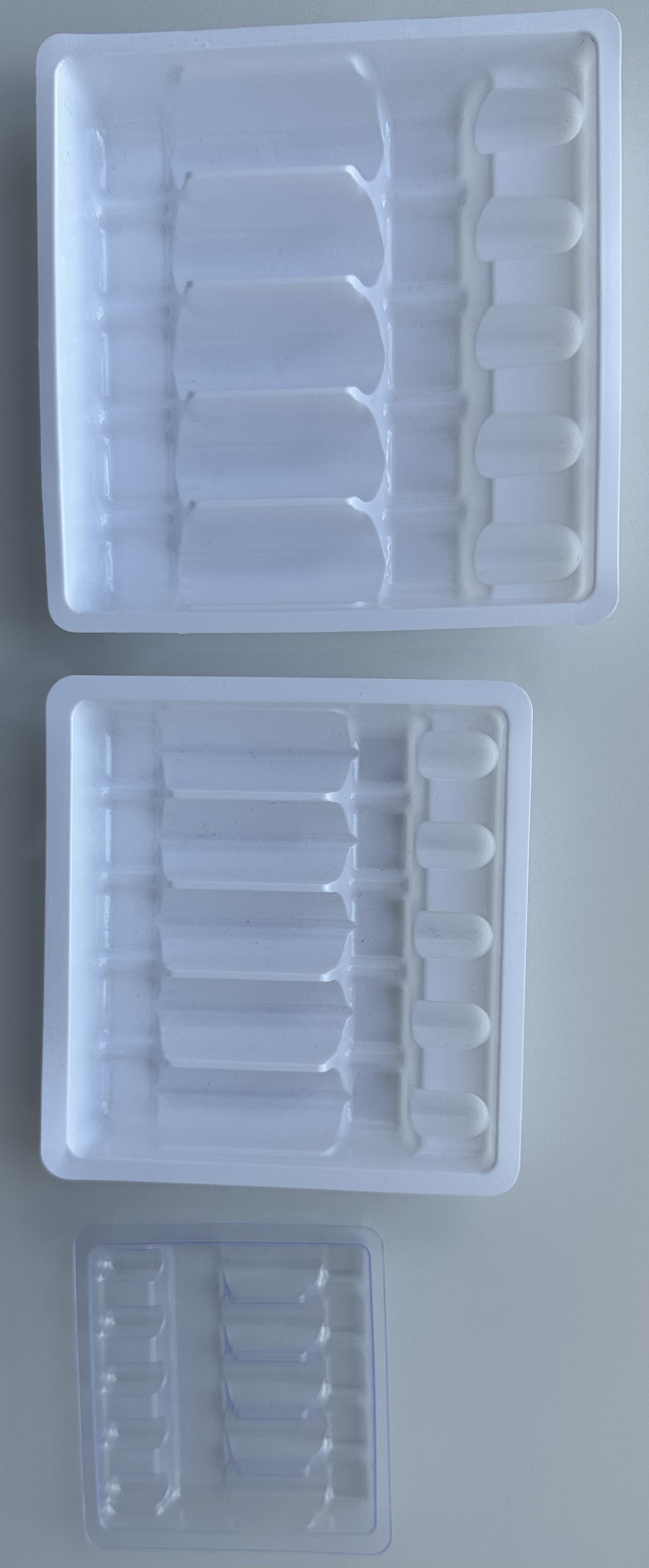 Customized PET Ampoule Tray , Drug Injection Fixing Tray