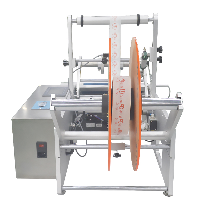 Electric Driven Round Bottle Labeling Machine for Pet Bottles 76mm Roll Diameter